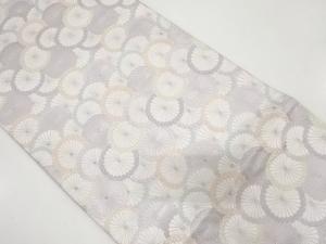 アンティーク　菊模様織り出し袋帯（材料）